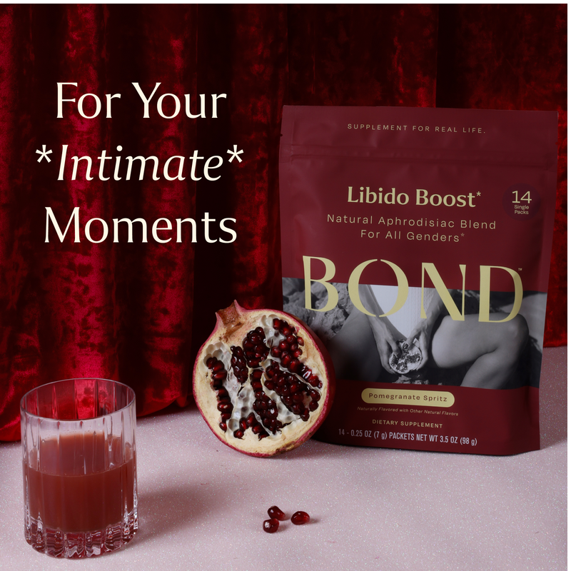 BOND Libido Boost powder with Maca and Shatavari ingredients